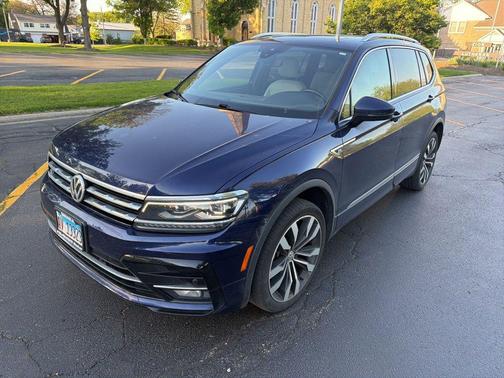 Atlantic Blue Metallic 2021 Volkswagen Tiguan 2.0T SEL R-Line 4MOTION