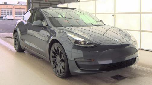 Gray 2023 Tesla Model 3 Performance
