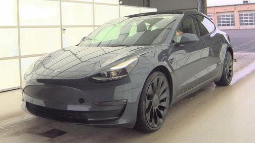 Gray 2023 Tesla Model 3 Performance