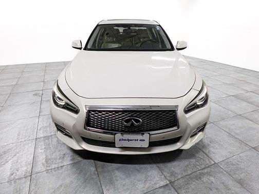 Moonlight White 2015 INFINITI Q50 Hybrid Premium