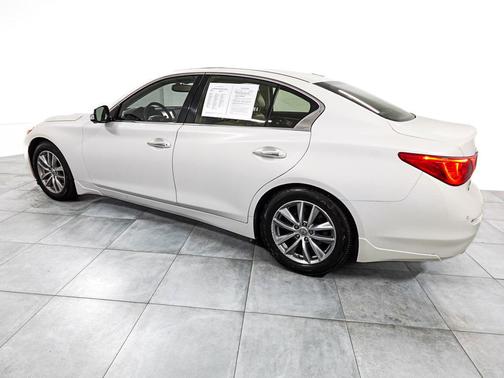 Moonlight White 2015 INFINITI Q50 Hybrid Premium