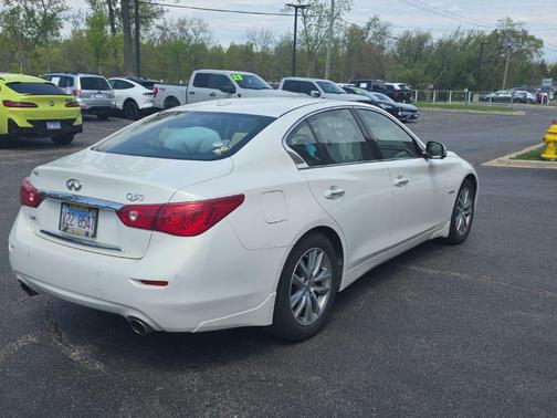 Moonlight White 2015 INFINITI Q50 Hybrid Premium