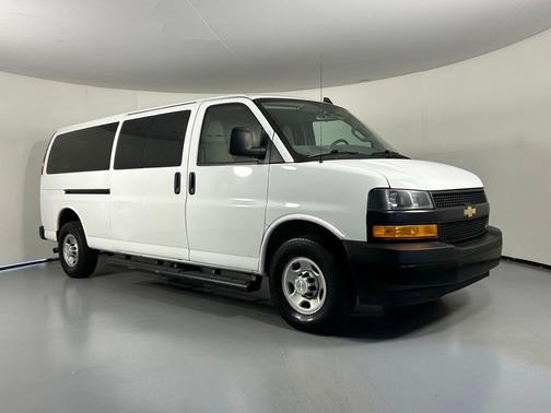 Summit White 2023 Chevrolet Express 3500 RWD 3500 Extended Wheelbase LS
