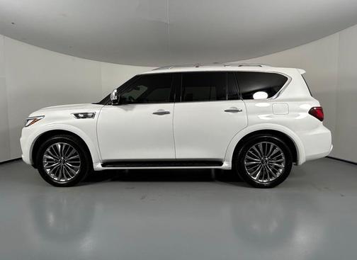 Moonstone White 2021 INFINITI QX80 SENSORY AWD