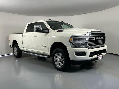 Pearl White 2023 RAM 3500 Laramie Crew Cab 4x4 6'4' Box