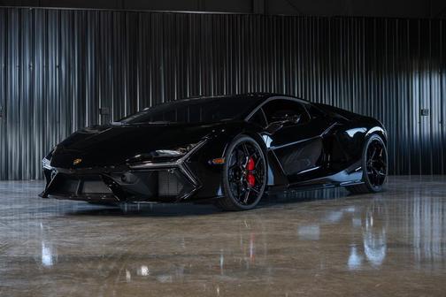 Nero Noctis Metallic 2025 Lamborghini Revuelto Coupe Only 700 Miles! Black on Red Color Combo! Full Warranty!