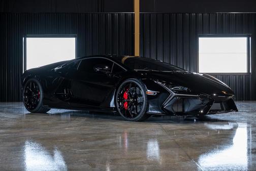 Nero Noctis Metallic 2025 Lamborghini Revuelto Coupe Only 700 Miles! Black on Red Color Combo! Full Warranty!