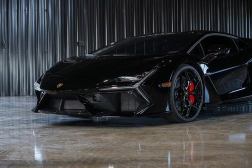 Nero Noctis Metallic 2025 Lamborghini Revuelto Coupe Only 700 Miles! Black on Red Color Combo! Full Warranty!