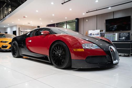 Red Metallic/Black Pearl 2008 Bugatti Veyron 16.4 Coupe