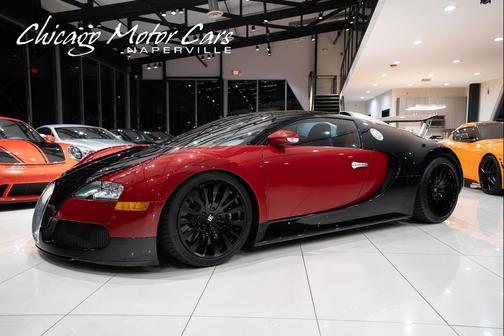 Red Metallic/Black Pearl 2008 Bugatti Veyron 16.4 Coupe