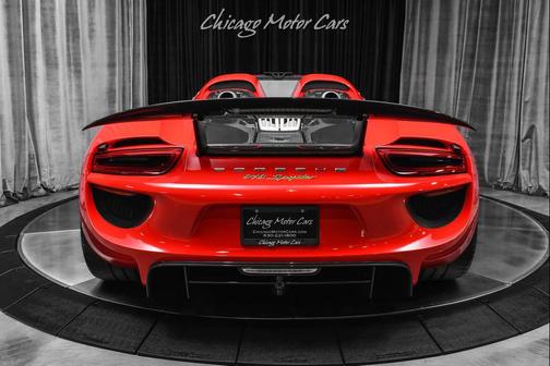 Guards Red 2015 Porsche 918 Spyder Convertible