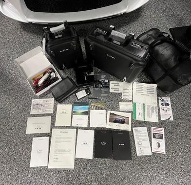 2012 Lexus LFA Factory Luggage Only 4k Miles Pearl White Serviced RARE Collectible!