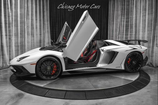 Bianco Canopus (Satin Pearl White) 2016 Lamborghini Aventador LP750-4 Superveloce