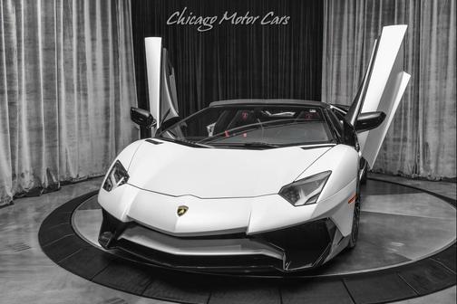 Bianco Canopus (Satin Pearl White) 2016 Lamborghini Aventador LP750-4 Superveloce