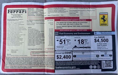 2021 Ferrari SF90 Stradale Coupe