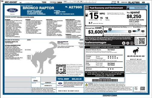 2024 Ford Bronco Raptor