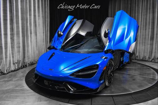 Blue 2021 McLaren 765LT Coupe