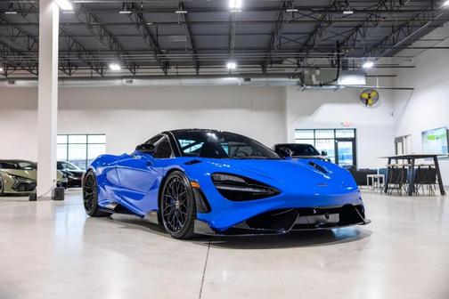 Blue 2021 McLaren 765LT Coupe