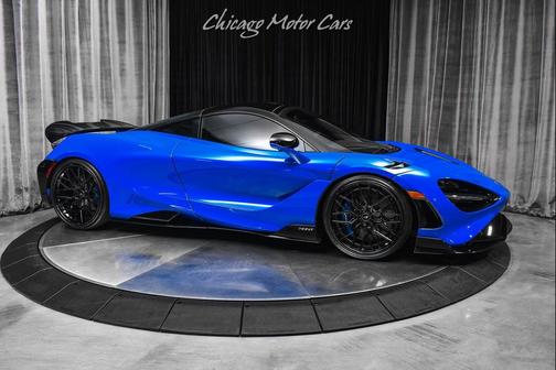 Blue 2021 McLaren 765LT Coupe