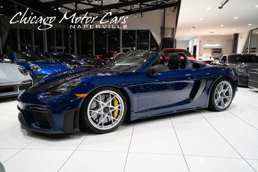 Gentian Blue Metallic 2025 Porsche 718 Boxster Spyder RS