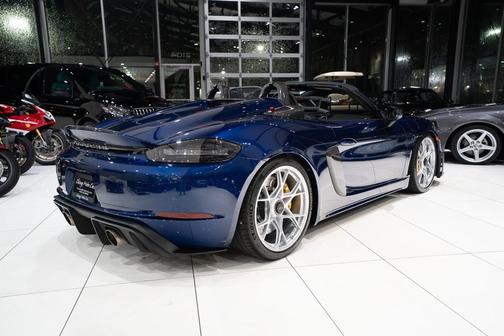 Gentian Blue Metallic 2025 Porsche 718 Boxster Spyder RS