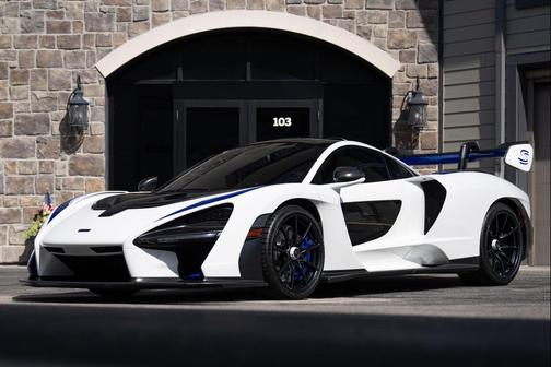 Pure White 2019 McLaren Senna Coupe
