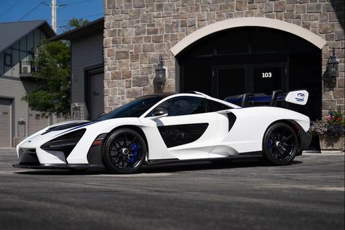 Pure White 2019 McLaren Senna Coupe