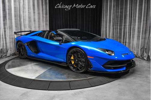 Blu Nila Glittered 2021 Lamborghini Aventador SVJ Roadster