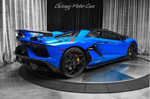 Blu Nila Glittered 2021 Lamborghini Aventador SVJ Roadster