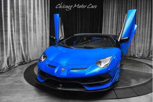 Blu Nila Glittered 2021 Lamborghini Aventador SVJ Roadster