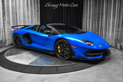 Blu Nila Glittered 2021 Lamborghini Aventador SVJ Roadster