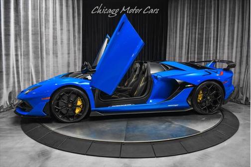 Blu Nila Glittered 2021 Lamborghini Aventador SVJ Roadster