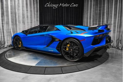 Blu Nila Glittered 2021 Lamborghini Aventador SVJ Roadster