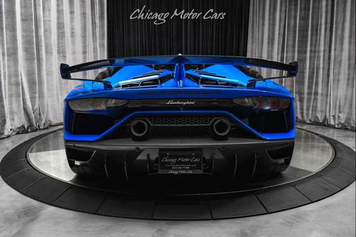 Blu Nila Glittered 2021 Lamborghini Aventador SVJ Roadster
