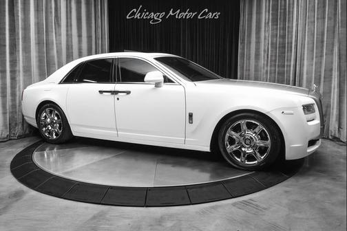2012 Rolls-Royce Ghost Sedan Panoroof Starlight Headliner Wrapped Satin White Loaded