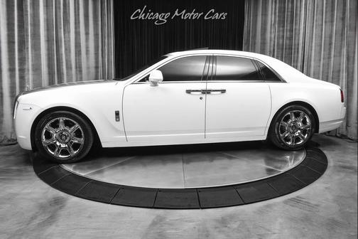 2012 Rolls-Royce Ghost Sedan Panoroof Starlight Headliner Wrapped Satin White Loaded
