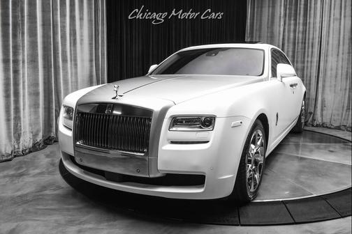 2012 Rolls-Royce Ghost Sedan Panoroof Starlight Headliner Wrapped Satin White Loaded
