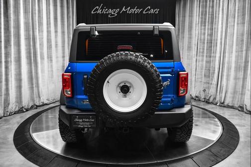 2021 Ford Bronco Velocity Blue! 7 Speed Manual! Hard Top! White Wheels with Dog Bowl Covers!
