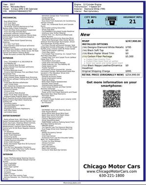 designo Diamond White Metallic 2017 Mercedes-Benz AMG S 65 Only 18k Miles