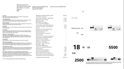 2020 McLaren 600LT Spider Only 12k Miles MSRP $335,090 Full Paint Protection Film LOADED