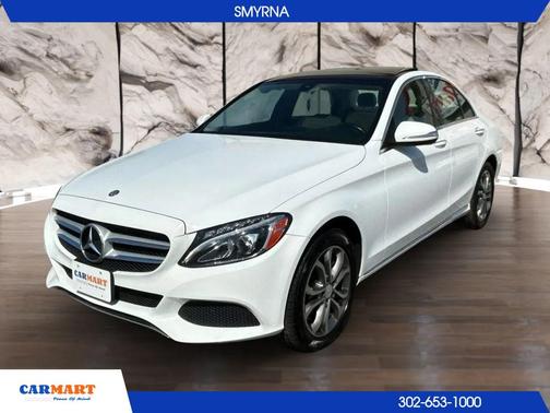 White 2015 Mercedes-Benz C-Class C 300 4MATIC