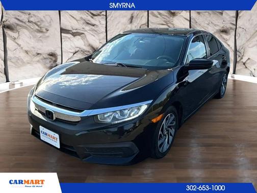 Black 2017 Honda Civic EX