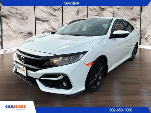 Platinum White Pearl 2021 Honda Civic EX