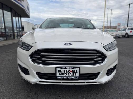 White Platinum Tri-Coat Metallic 2014 Ford Fusion Energi SE Luxury