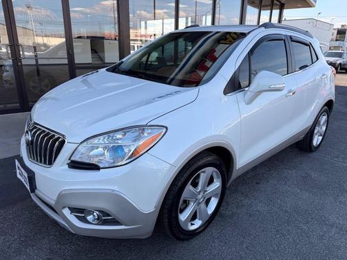 White Pearl Tricoat/Satin Nickel Metallic 2015 Buick Encore Leather