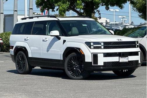 White 2026 Hyundai SANTA FE HEV Calligraphy