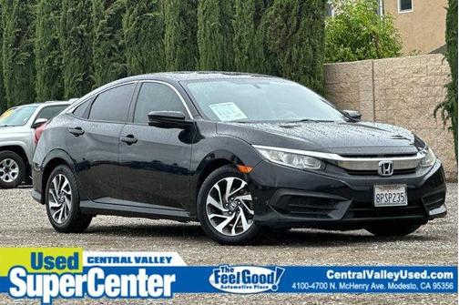 Black 2017 Honda Civic EX