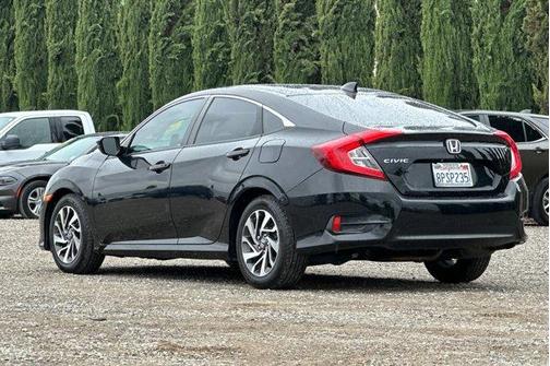 Black 2017 Honda Civic EX