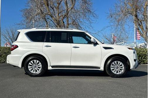 Aspen White Tricoat 2024 Nissan Armada SV