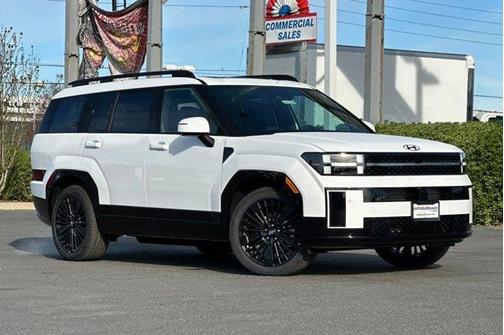 White 2026 Hyundai SANTA FE HEV Calligraphy